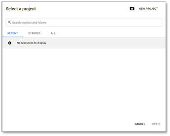 Google Cloud Platform - New Project