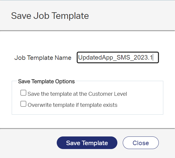 Job tracking and Report Options