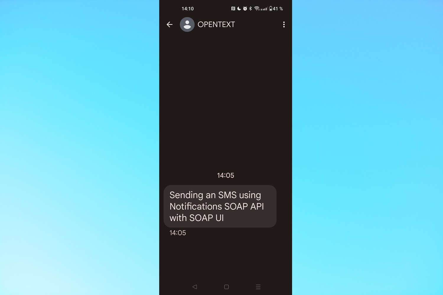 Sending an SMS using Notifications SOAP API with SOAP UI