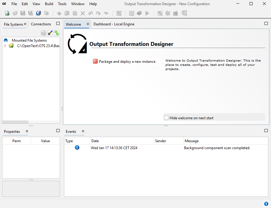 How to install Output Transformation Server 24.2 on Windows