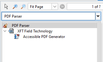 PDF parser component