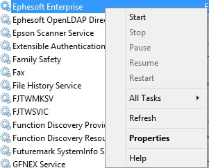 Ejecutar Ephesoft como un servicio en Windows